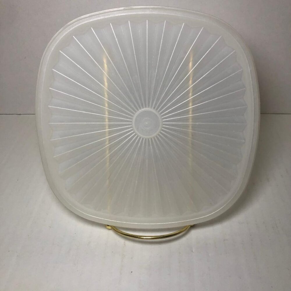 Tupperware Servalier Replacement Lid ONLY 839-18 Sheer Vintage